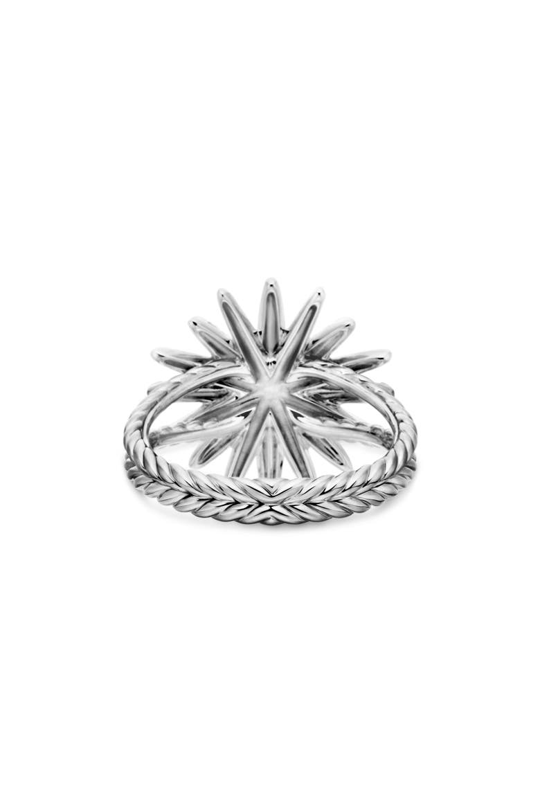Starburst Ring with Pavé Diamonds, Alternate, color, DIAMOND/ SILVER