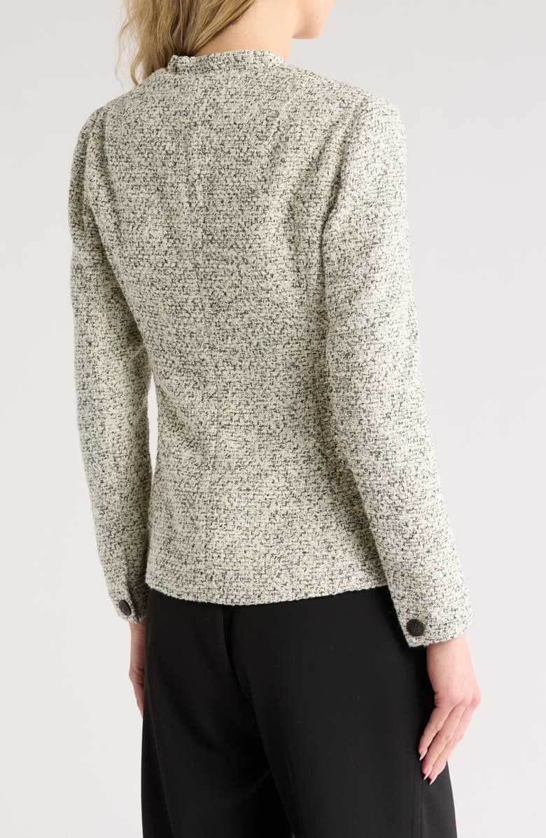 rag & bone Elise Tweed Blazer, Alternate, color, Off-White/Green