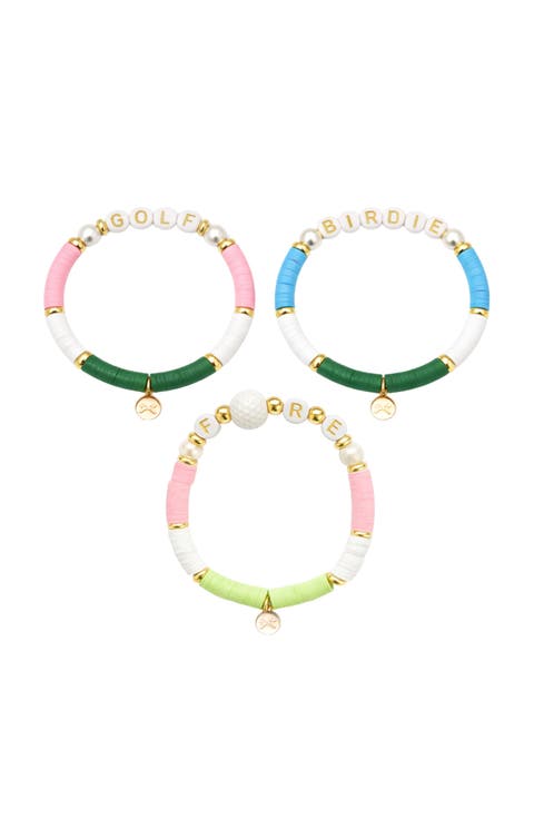 Golf Lovers Bracelet Set (Little Kid, Big Kid)