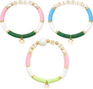 Bits & Bows Golf Lovers Bracelet Set