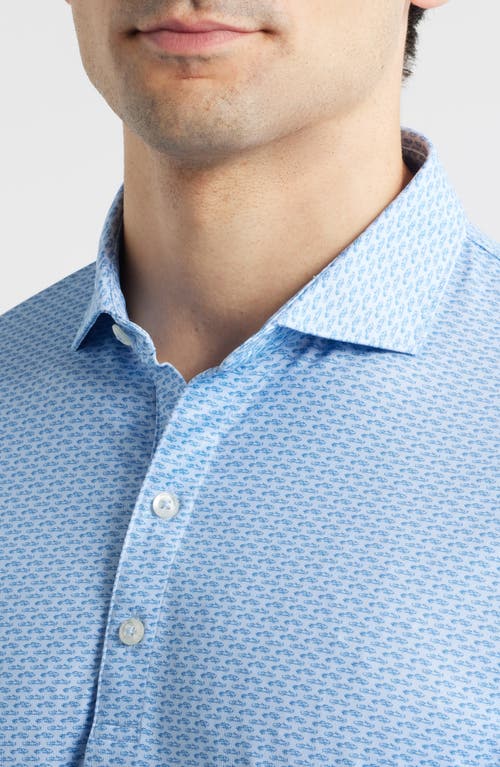 Johnnie-o Coupe Performance Jersey Polo In Blue