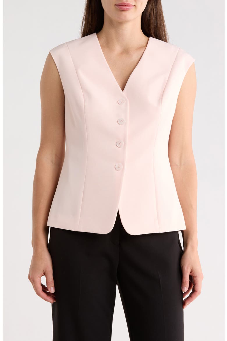 V-Neck Vest, Main, color, PINK SHELL