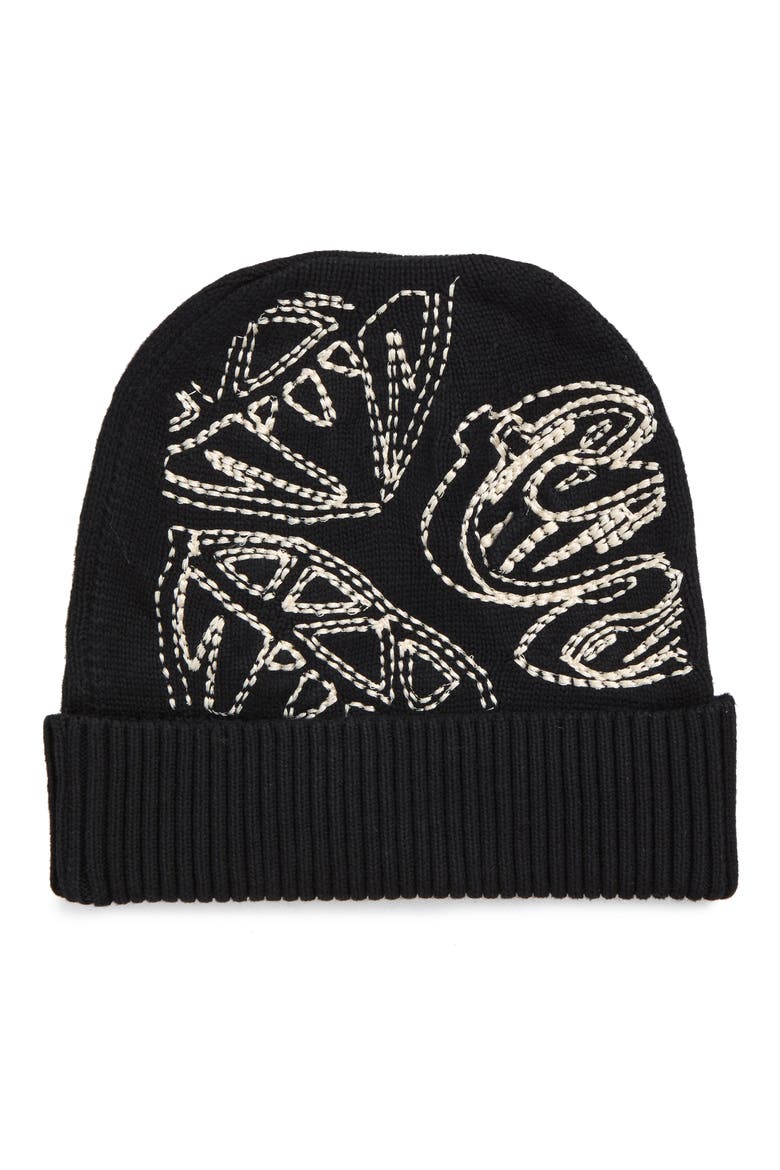 Diamond & Dollar Beanie, Alternate, color, BLACK