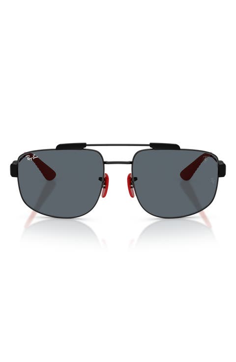 x Scuderia Ferrari 58mm Square Sunglasses