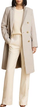 Lauren Ralph Lauren Double Breasted Wool Blend Coat