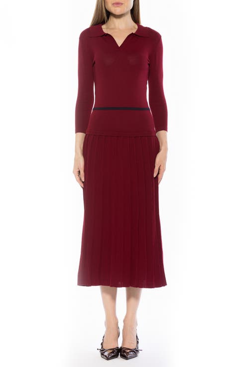 SABLE KNIT MIDI DRESS