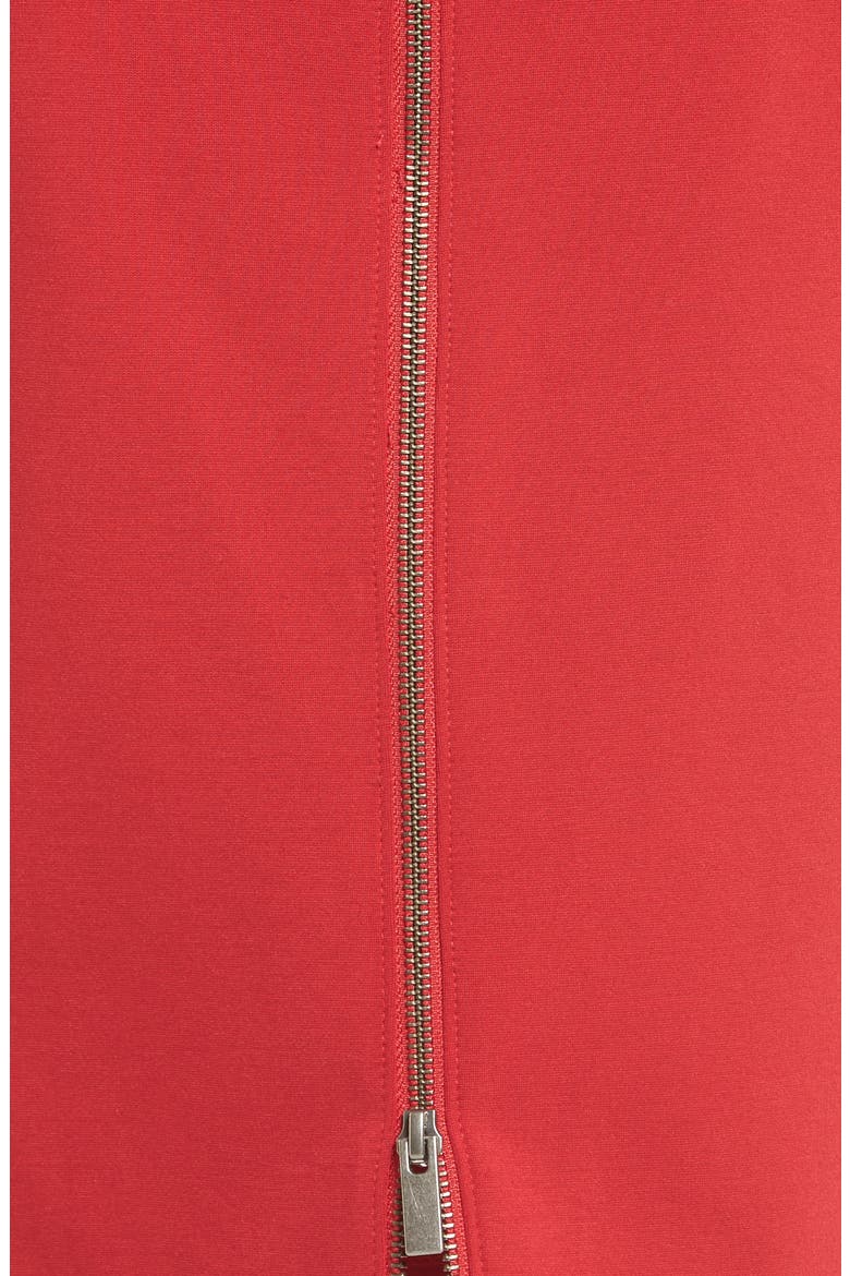 Ponte Pencil Skirt, Alternate, color, RED CHILI