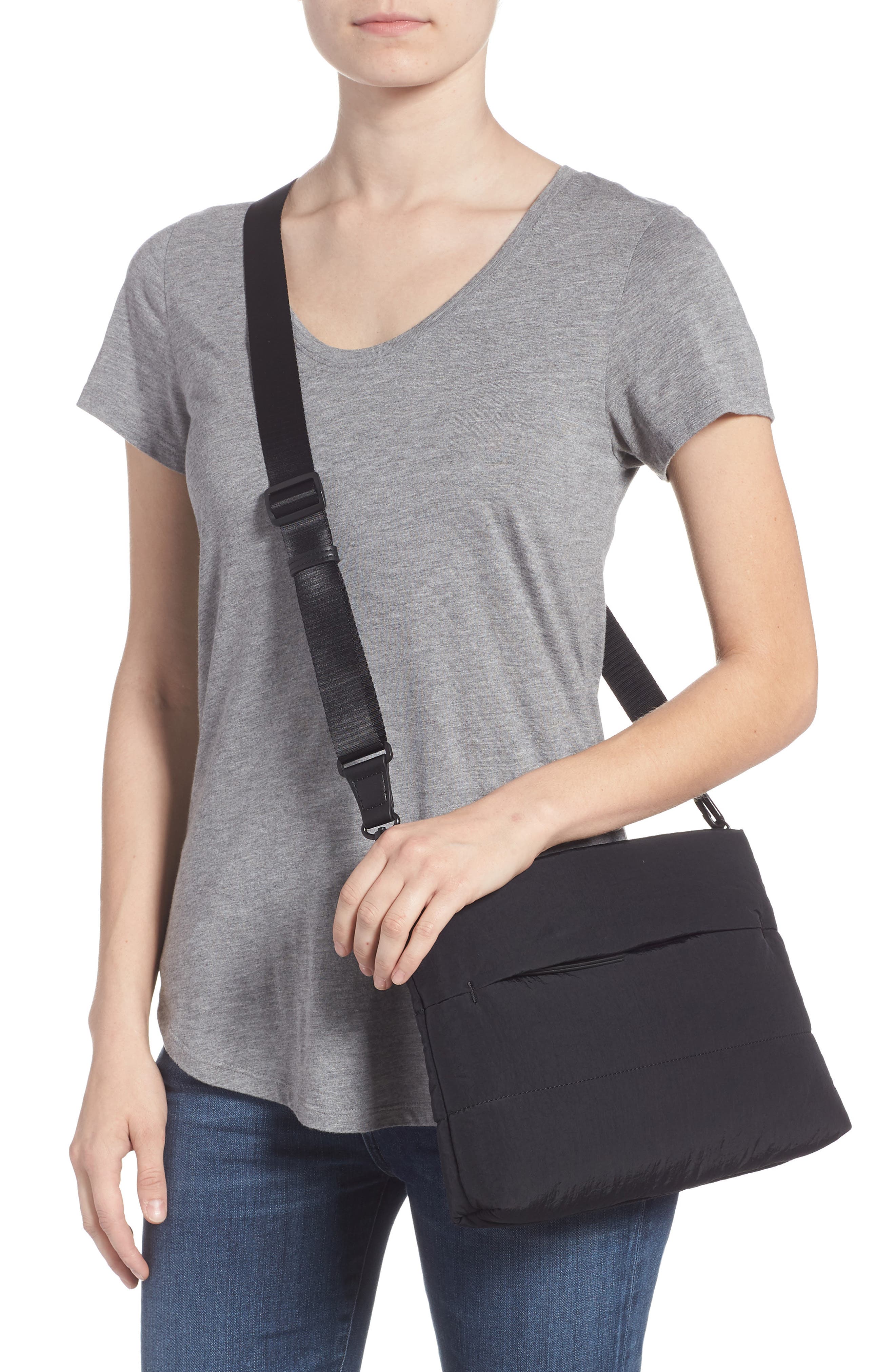 Keri Nylon Crossbody, Alternate, color, BLACK