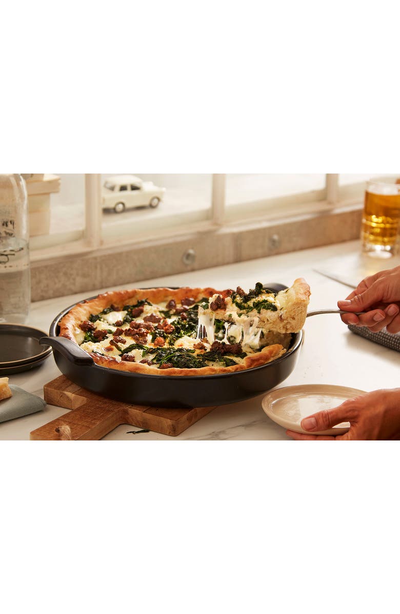 Emile Henry 12-Inch Round Deep Dish Pizza Pan, Alternate, color, Charcoal