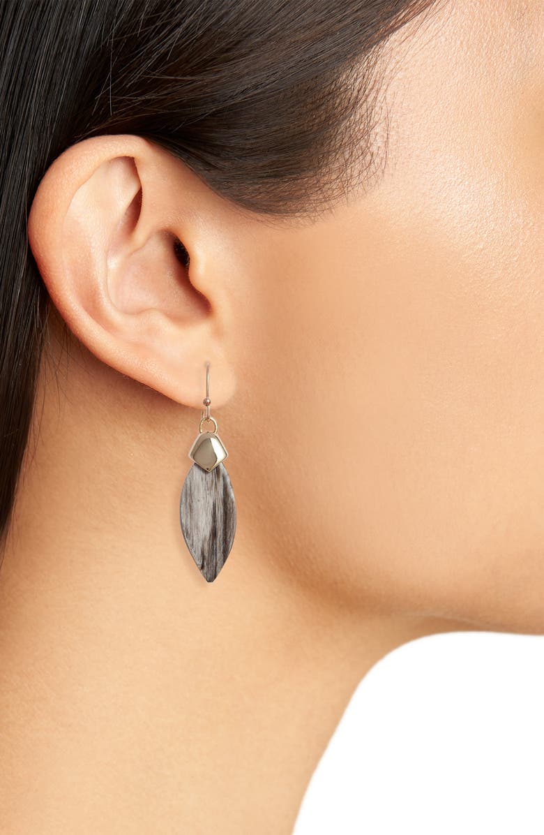 Akola Lila Horn Petal Drop Earrings, Alternate, color,