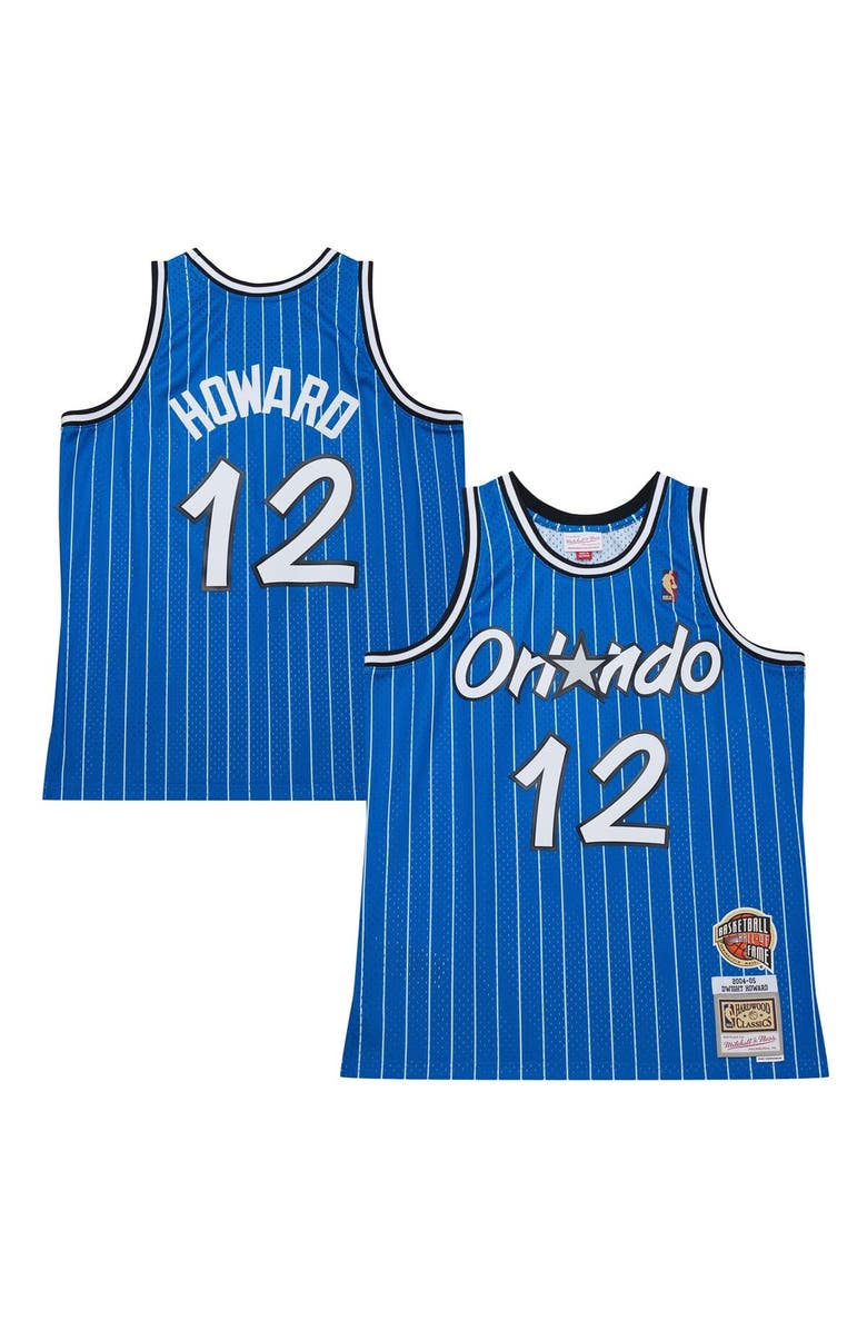 Mitchell & Ness Men's Dwight Howard Blue Orlando Magic 2004/05 Hardwood Classics Hall of Fame Swingman Jersey, Main, color, Blue