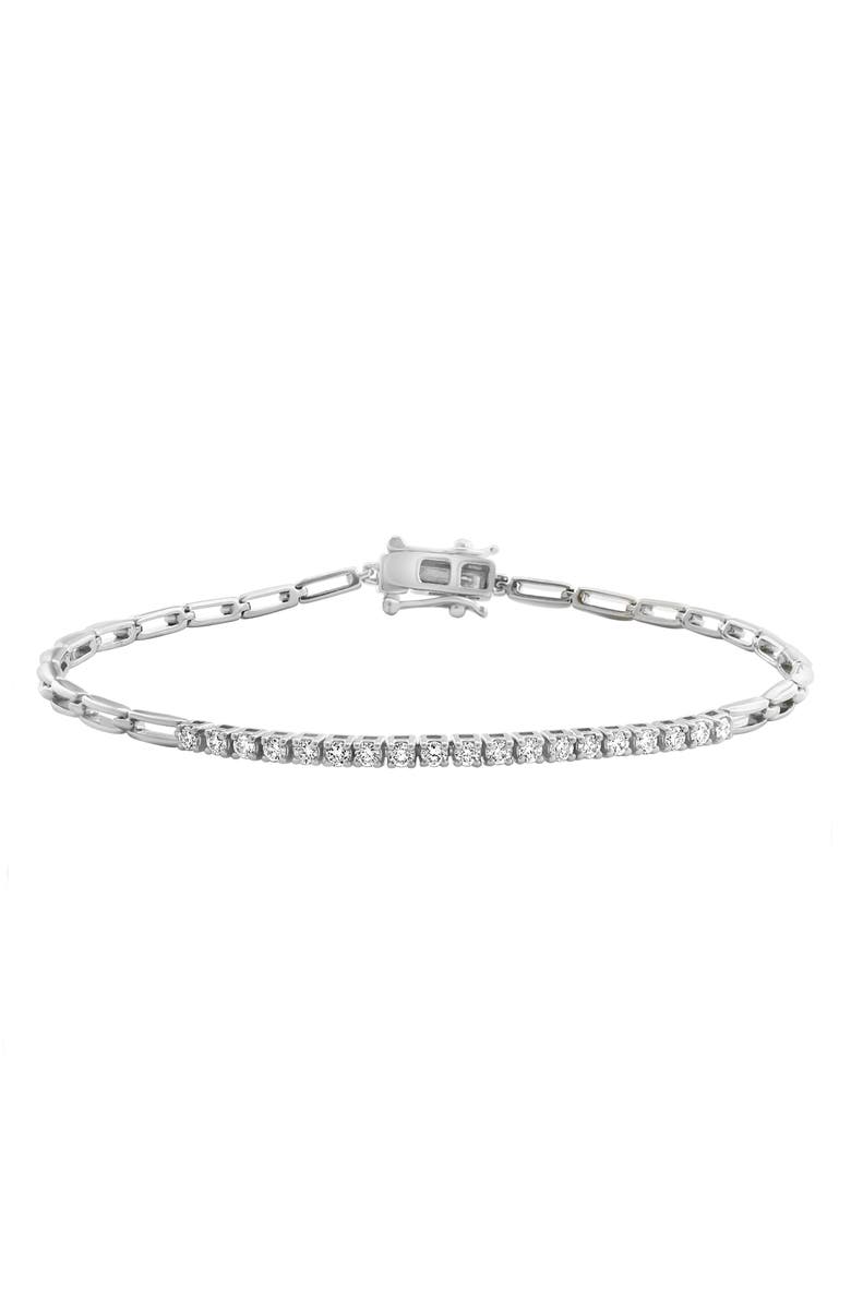 EFFY Sterling Silver Diamond Bracelet, Main, color, Silver