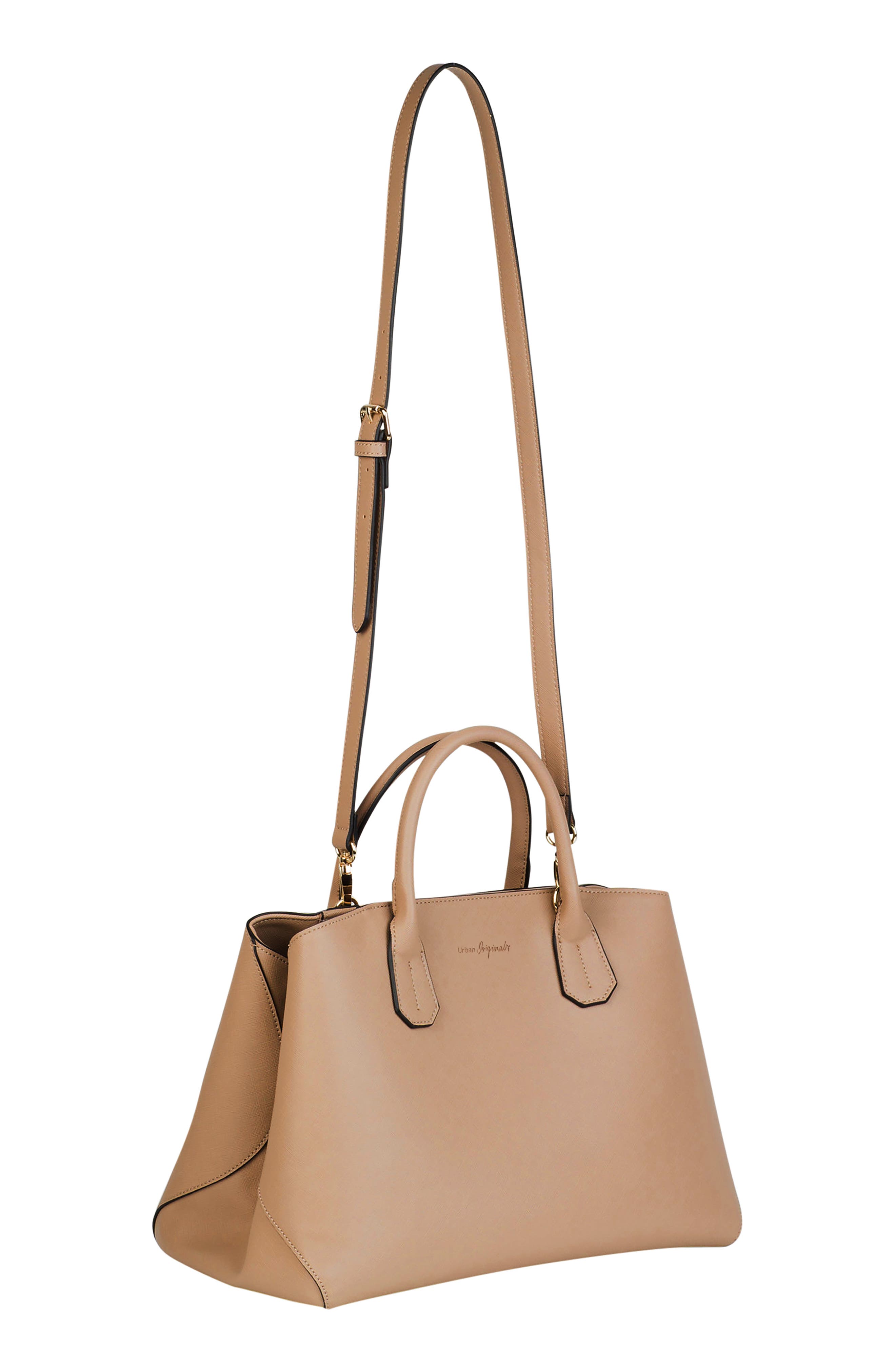 Be Kind Vegan Leather Tote, Alternate, color, TAUPE