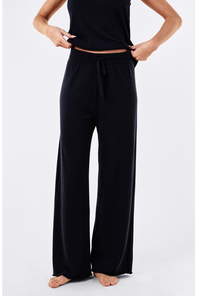 Cotton and Cashmere Sleep Pants, Alternate, color, DEEP NAVY