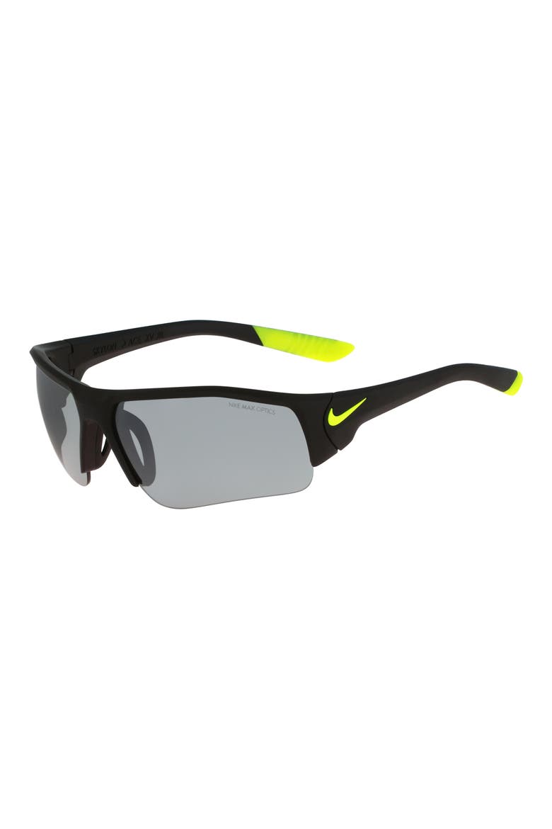 Junior 68mm Skylon Ace XV Jr. Gradient Sport Sunglasses, Alternate, color, MATTE BLACK/ VOLT