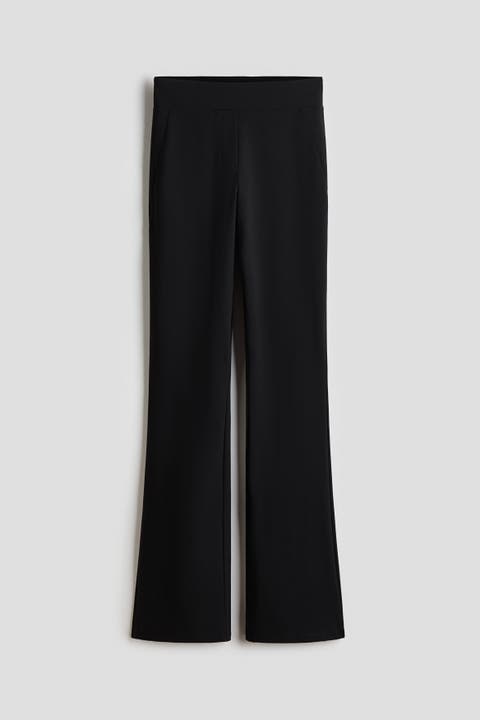 Four-way Stretch Flared Trousers