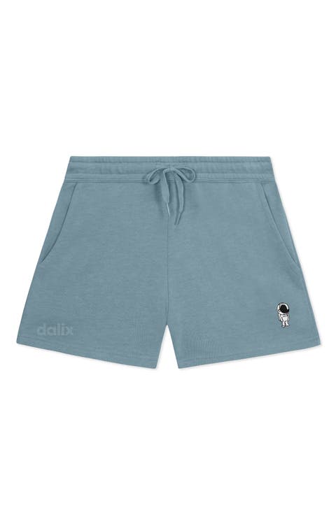 Womens Astronaut Midweight Washed Fleece Shorts