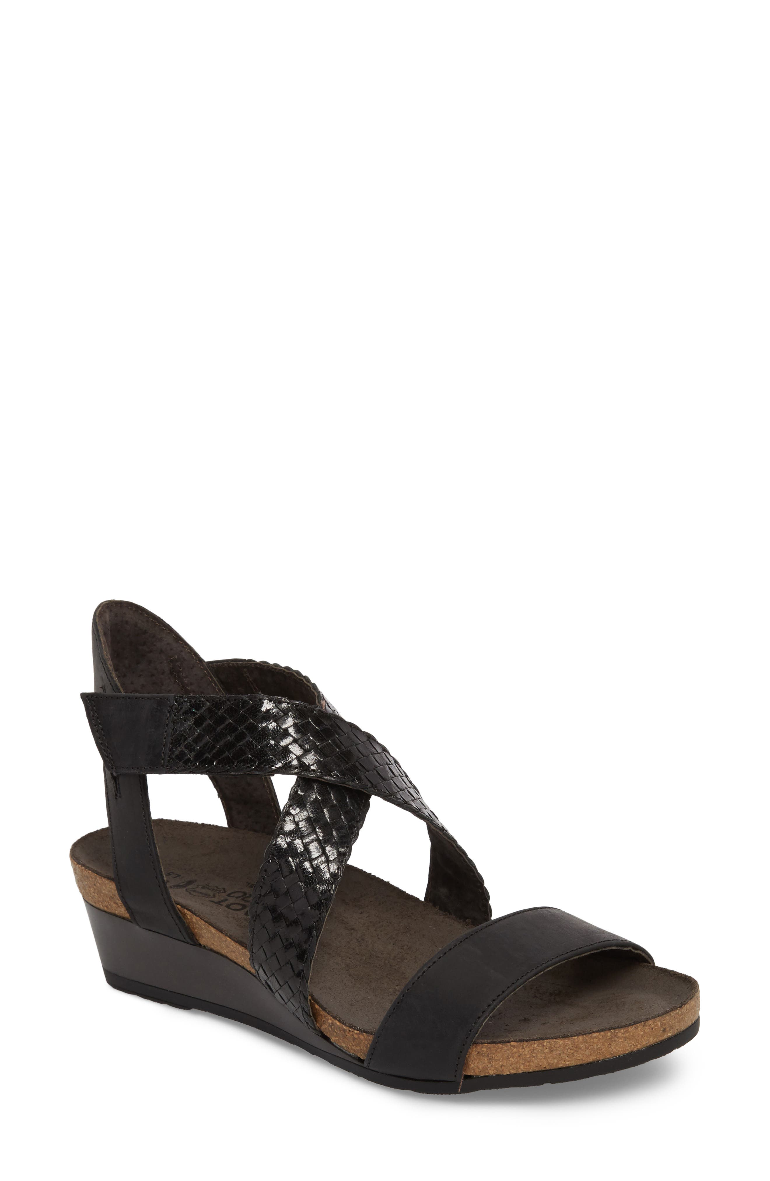 Naot Cupid Wedge Sandal, Main, color, 