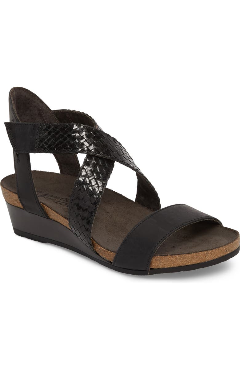 Naot Cupid Wedge Sandal, Main, color,