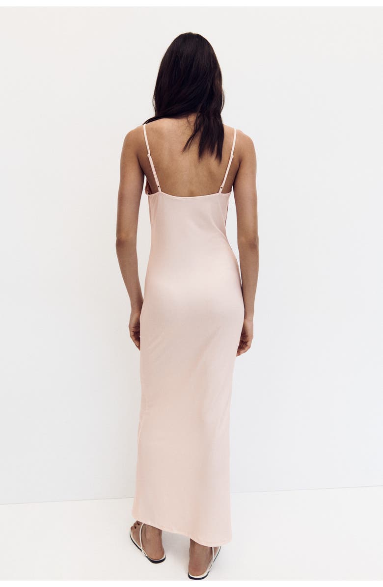 H&M Cowl-neck Strappy Dress, Alternate, color, Light Pink