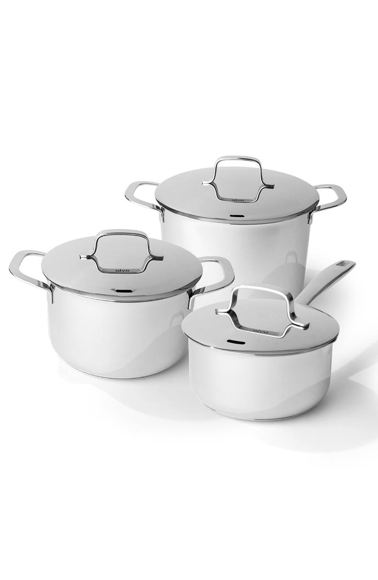 Alva Maestro Stainless Steel Pot Cookware Set, Main, color, 