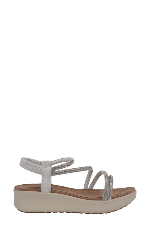 Gc Shoes Sol Comfort Platform Sandal In Silver