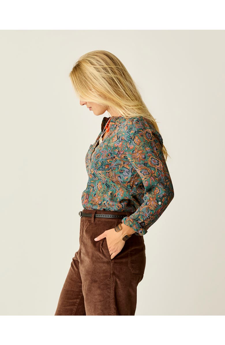 Carve Designs Dylan Gauze Shirt, Alternate, color, Bistro Floral