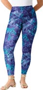 Roaman's Plus Size Essential Stretch Ankle Length Pull On Legging