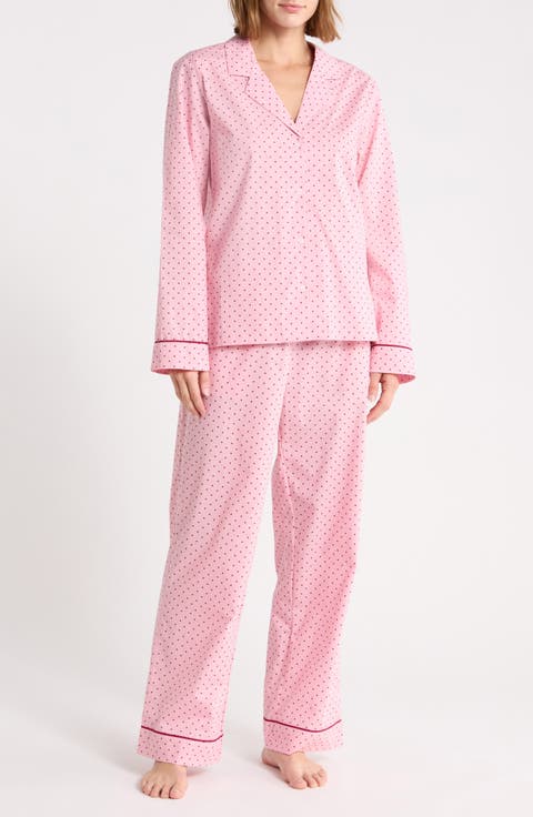 Cotton Poplin 2-Piece Pajamas
