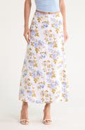 Reformation Andi Linen Midi Skirt
