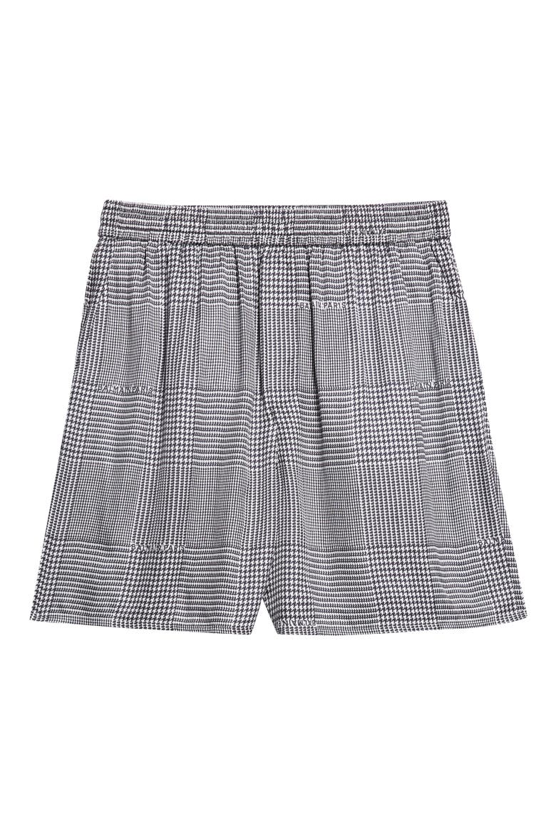 Prince of Wales Logo Shorts, Alternate, color, EAB BLK/ WHITE