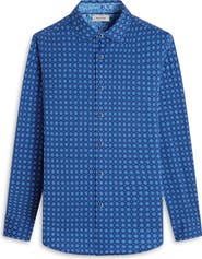 Bugatchi Jimmy OoohCotton® Medallion Print Button-Up Shirt