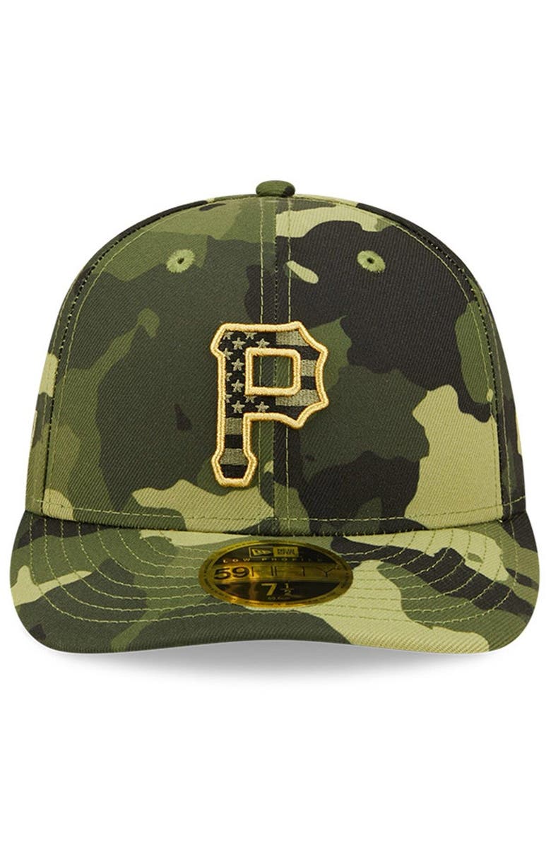New Era Men's New Era Camo Pittsburgh Pirates 2022 Armed Forces Day On-Field Low Profile 59FIFTY, Alternate, color, 