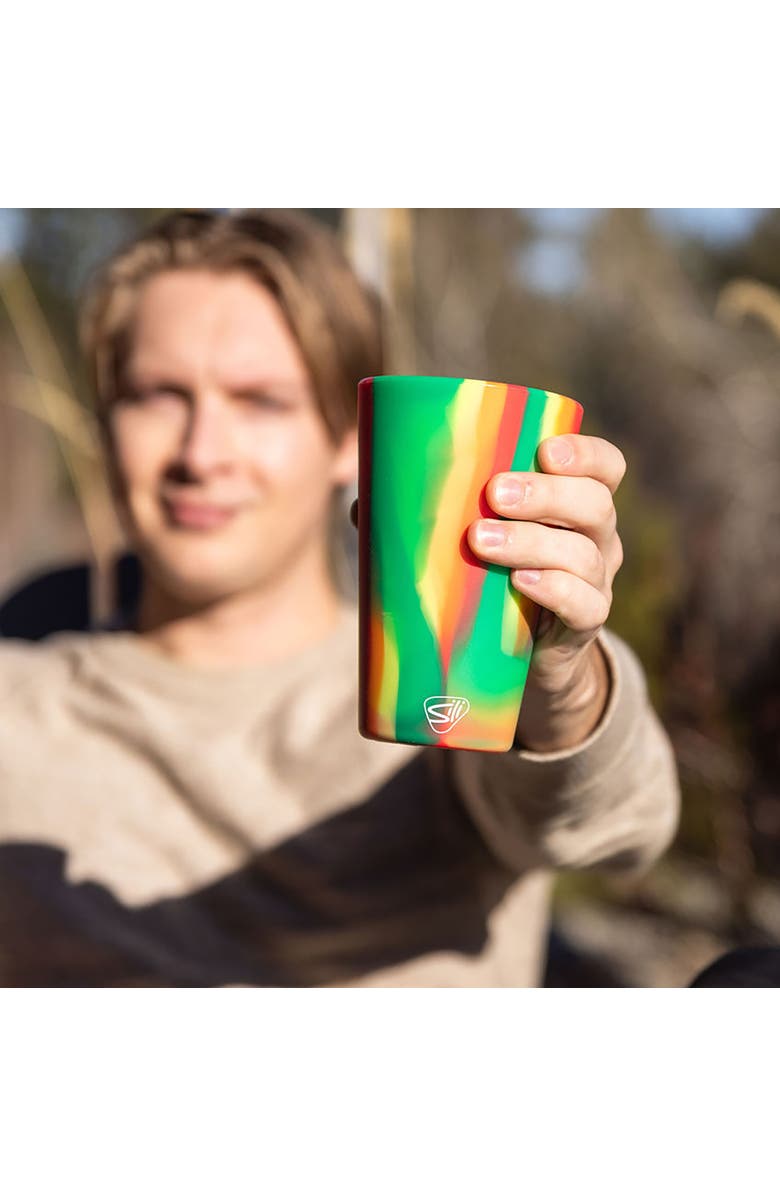 Silipint Silicone Pint Glasses 2 Pk, Alternate, color, Multicolored