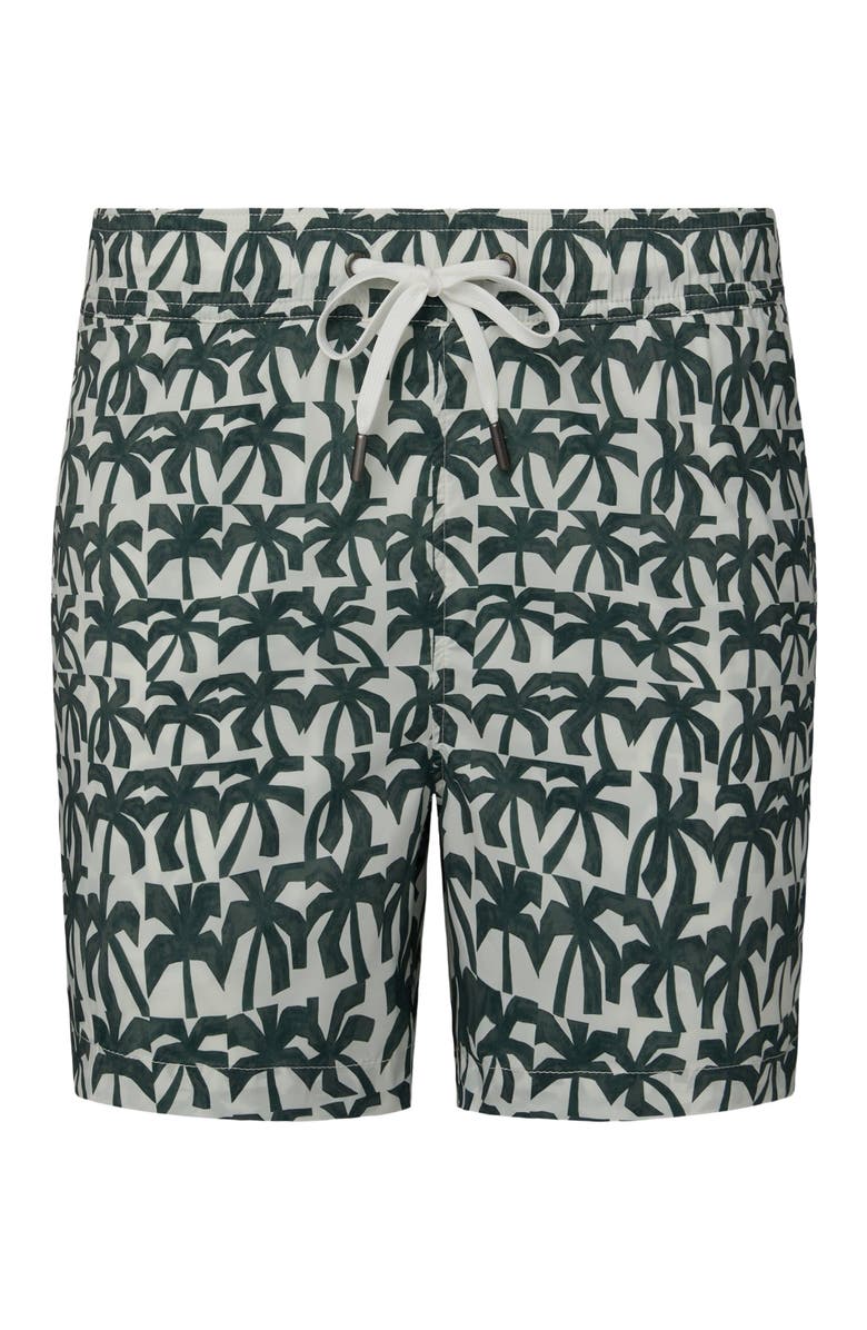 Onia Charles 4" Swim Trunk, Alternate, color, Off Wht/Dk Oliv