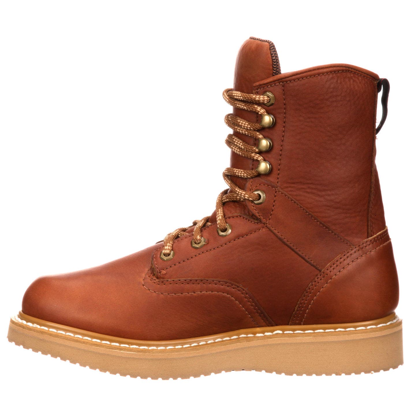 Slip Resistant Padded Wedge Work Boot, Alternate, color, BARRACUDA GOLD