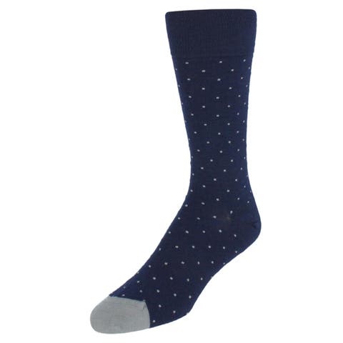 Croix Polka Dot Patterned Mid-Calf Merino Wool Socks (1 Pair)