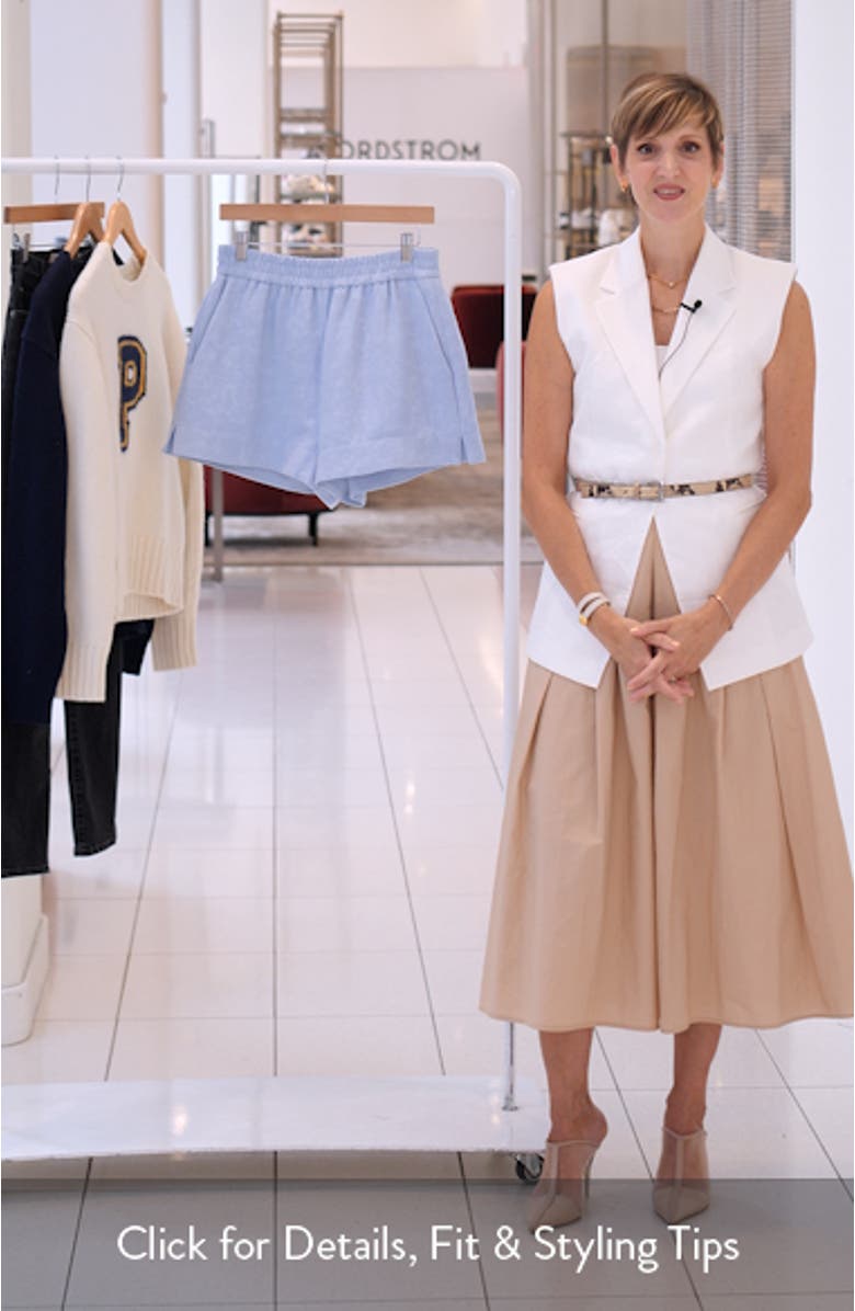 Matelassé Pull-On Shorts, sales video thumbnail