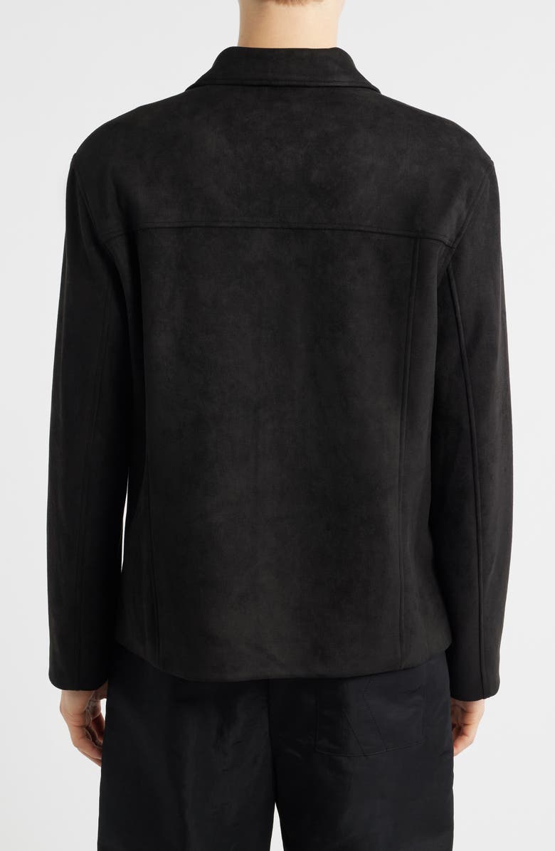 KROST Faux Suede Shirt Jacket, Alternate, color, Black