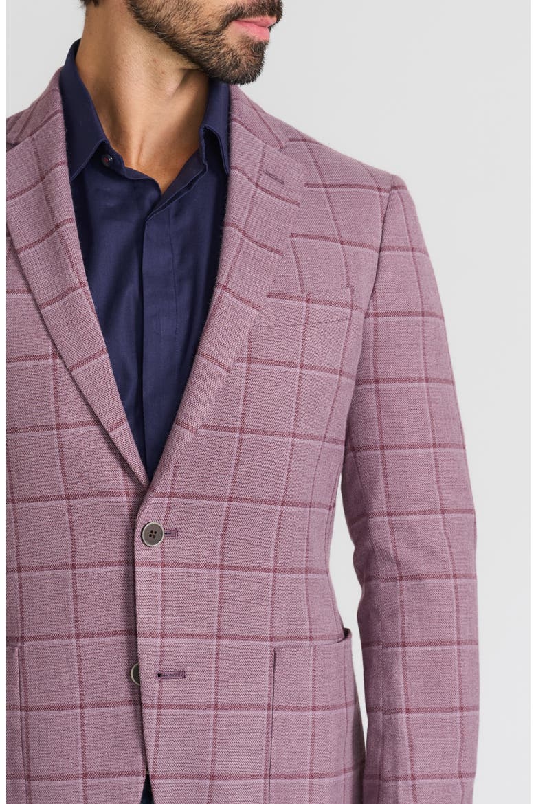 Windowpane Sport Coat, Alternate, color, LAVENDER