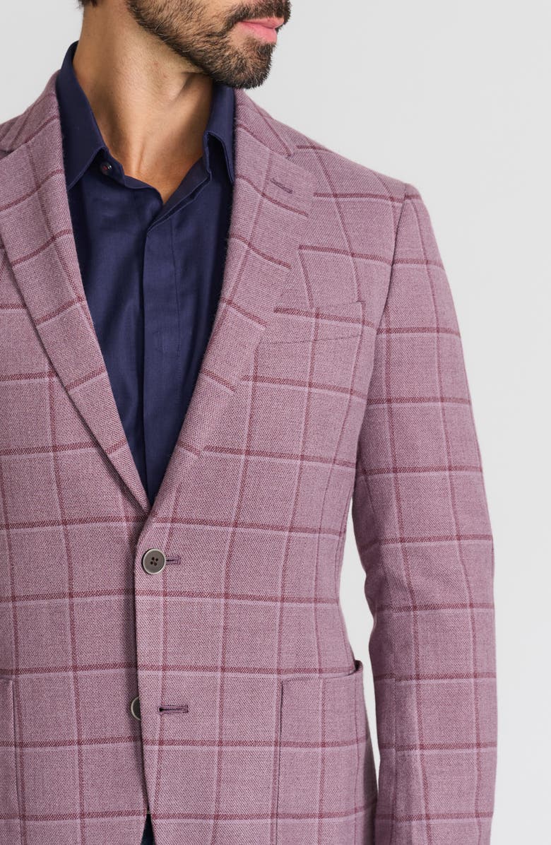 Ibiza Windowpane Sport Coat, Alternate, color, Lavender