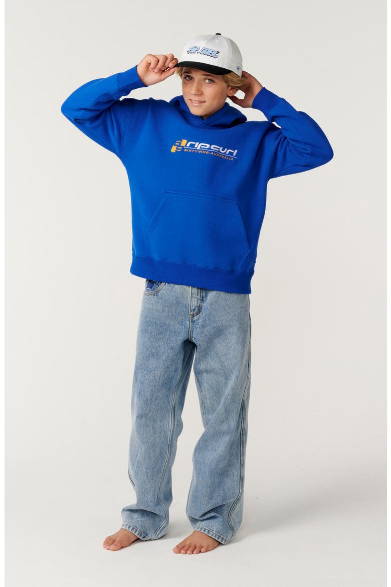 Kids' Archive Graphic Hoodie, Alternate, color, ELECTRIC COBALT
