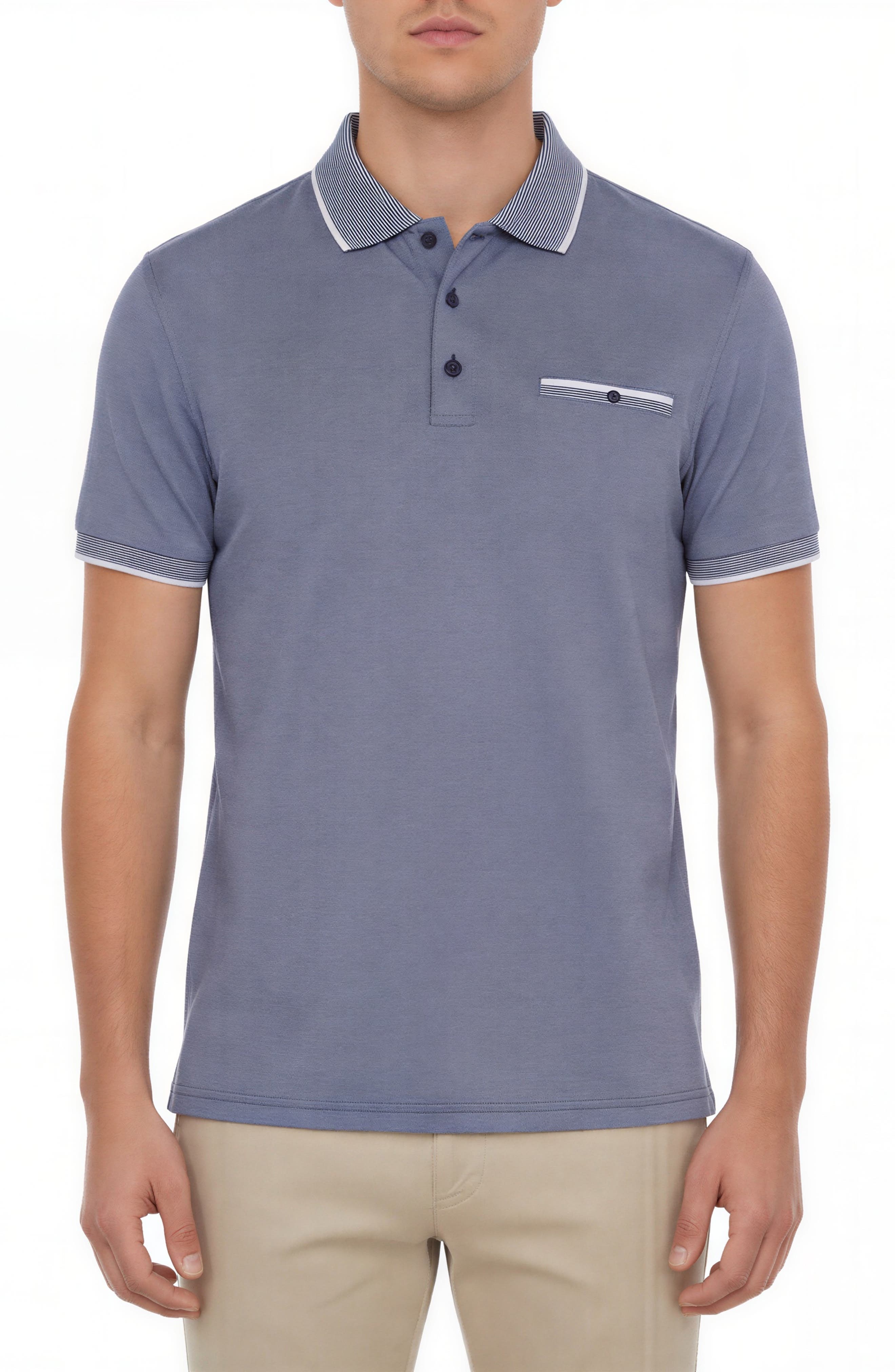 Tipped Knit Polo - image 3