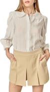 English Factory Scallop Detail Button-Up Shirt