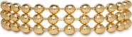Lele Sadoughi Diana Triple Row Beaded Choker Necklace