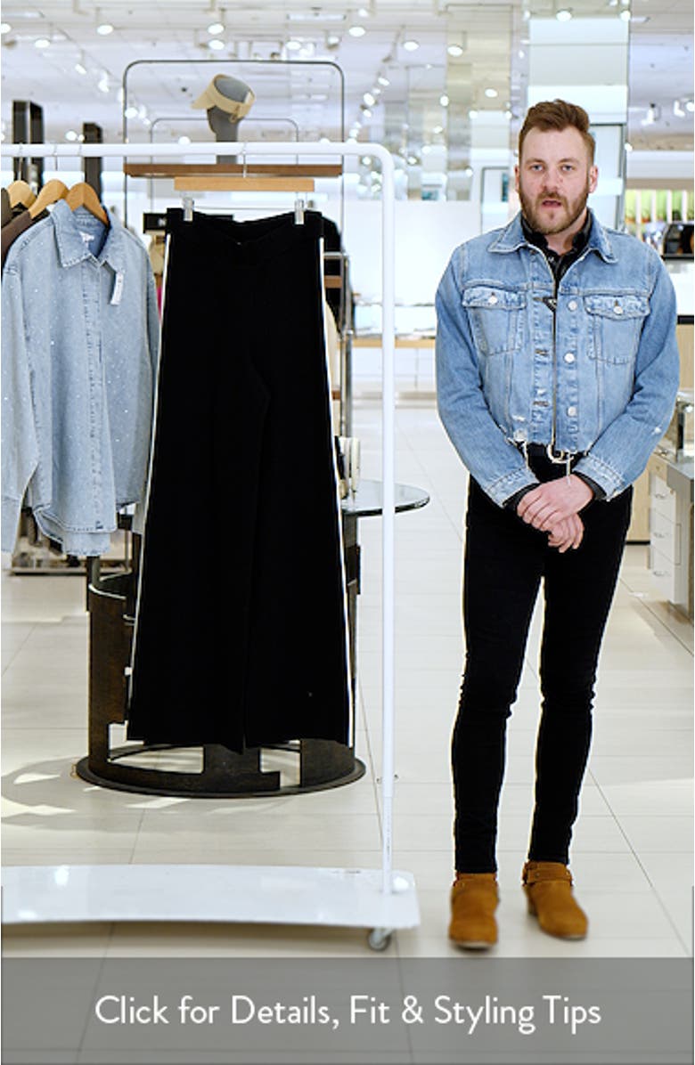 Contrast Stripe Straight Leg Pants, sales video thumbnail