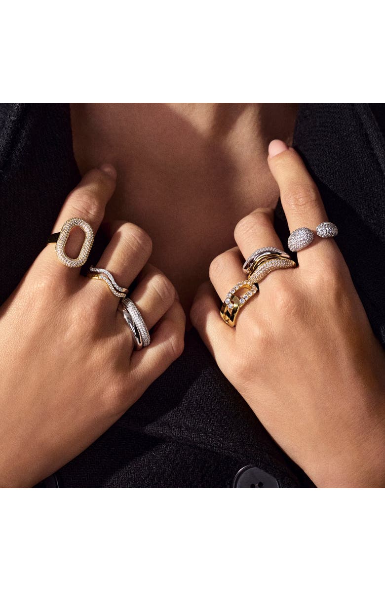 Sif Jakobs Jewellery Ring Ellera Waves, Alternate, color, 18K Gold Plated