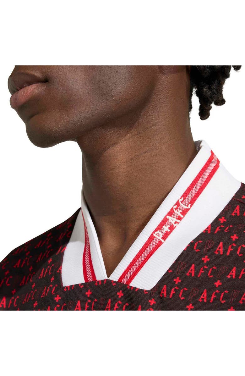 adidas Men's adidas  Black Arsenal x Places+Faces Lifestyler Long Sleeve Fashion Jersey, Alternate, color, Black