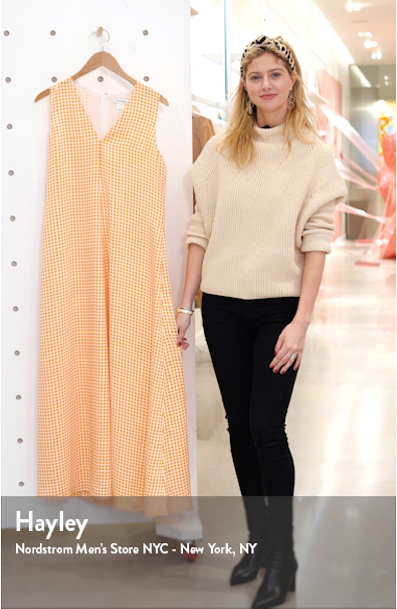 Gingham Soft Swing Maxi Dress, sales video thumbnail