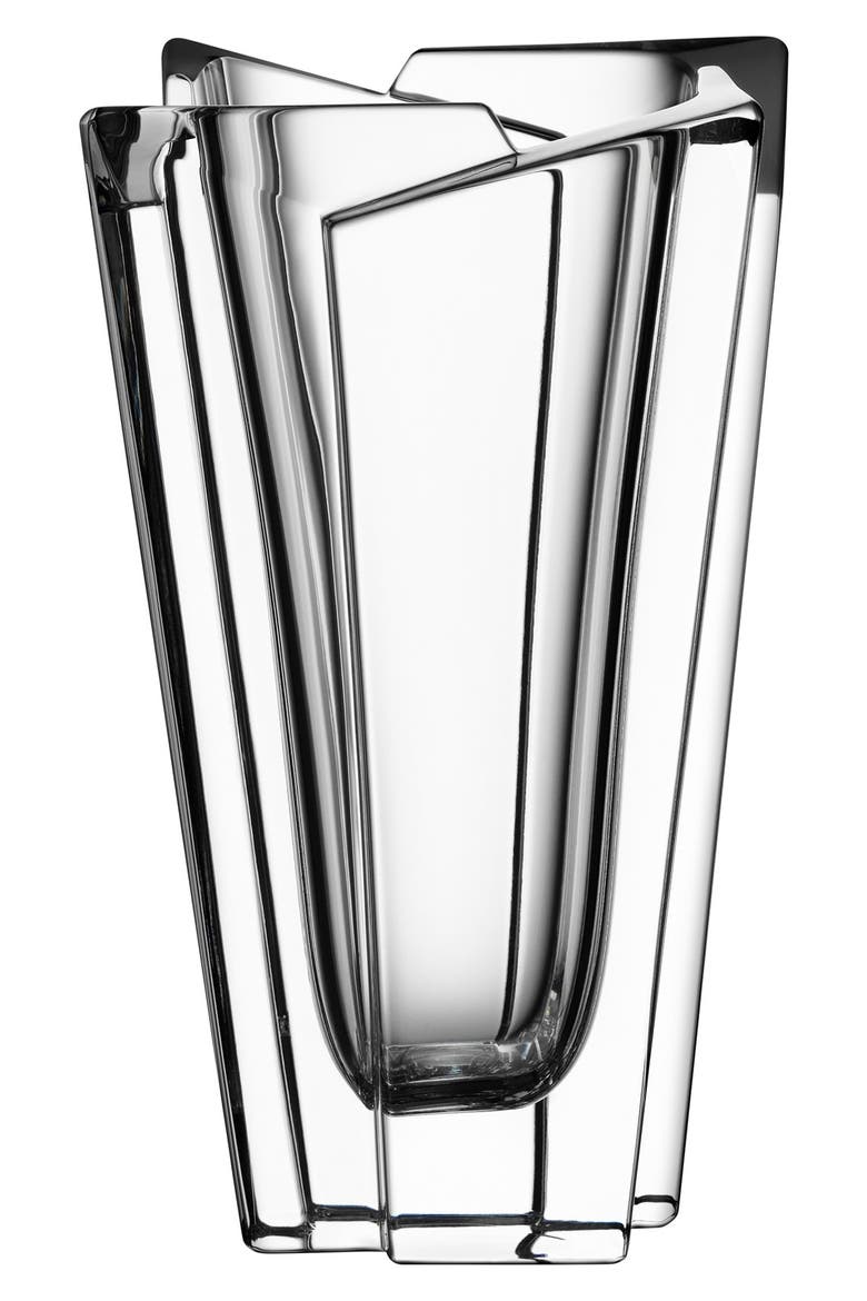 Glacial Lead Crystal Vase, Main, color, CLEAR